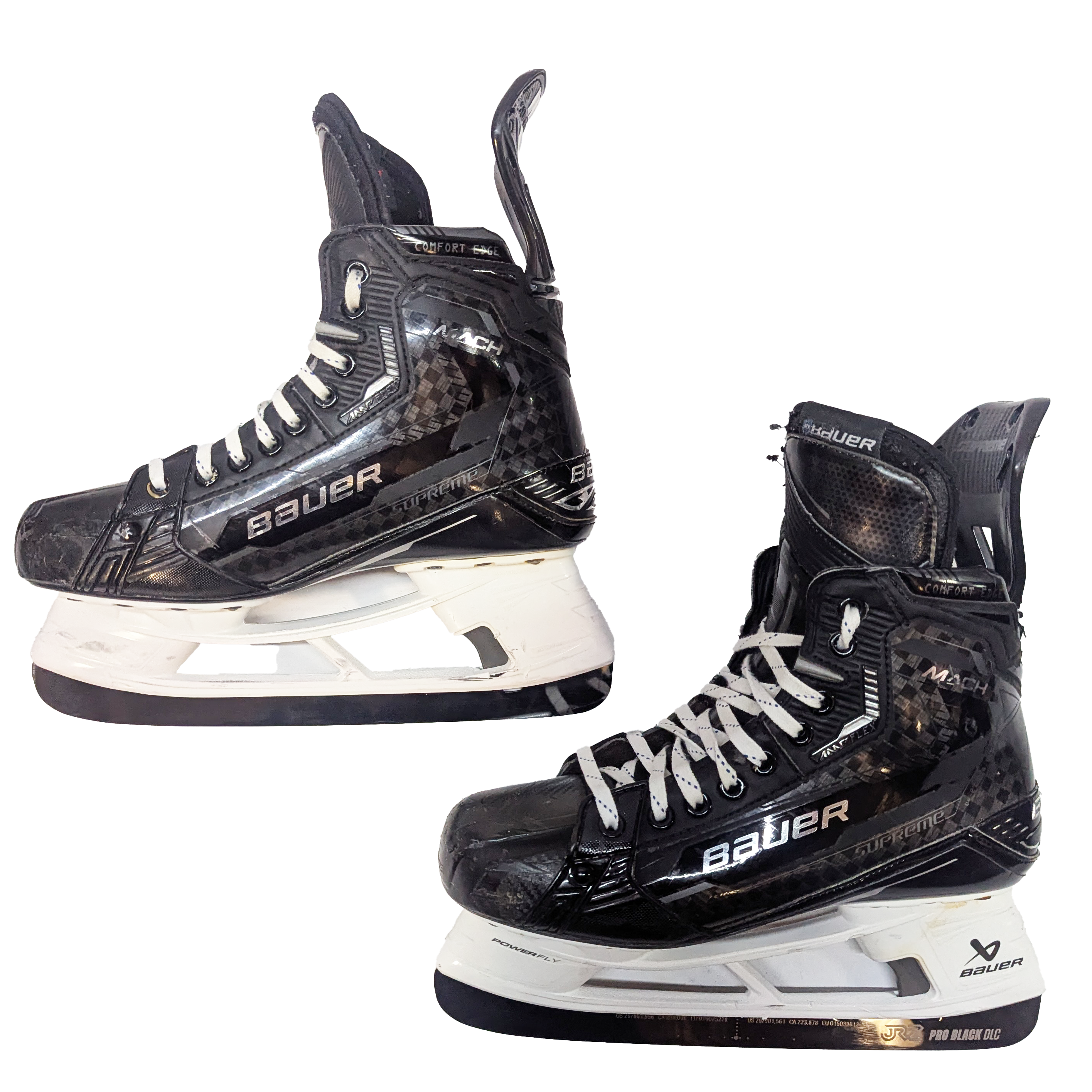 Bauer Supreme Mach - Patins de hockey NCAA Pro Stock d'occasion - Taille 8